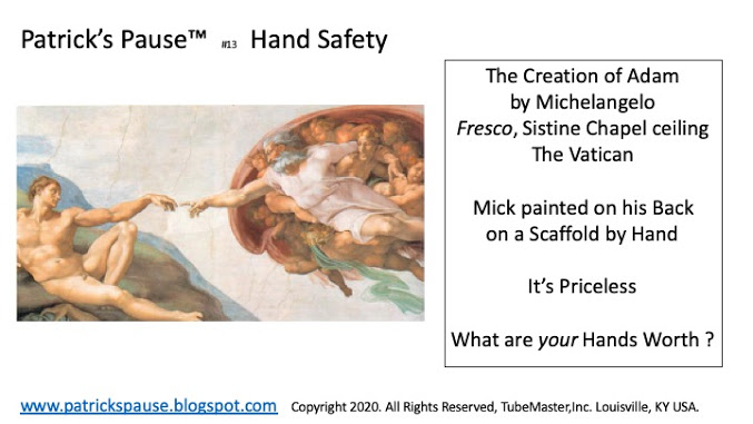 Hand Safety Michelangelo meme