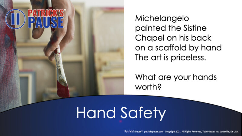 Painting meme "Michelangelo painted the Sistine Chapel on his back on a scaffold by hand the art is priceless. What are your hands worth?"